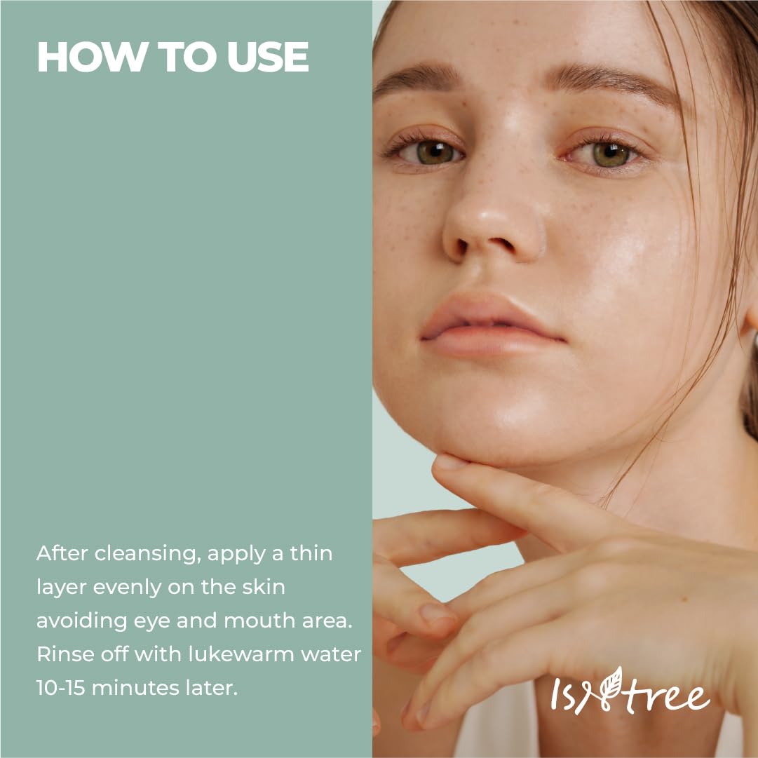 Isntree Mugwort Calming Clay Mask 100ml - Soothing & Purifying Facial Mask